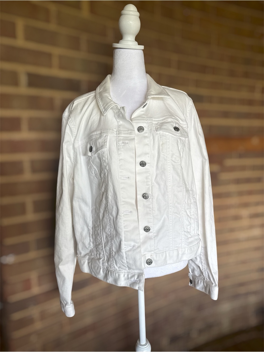 LOFT White Jean Jacket